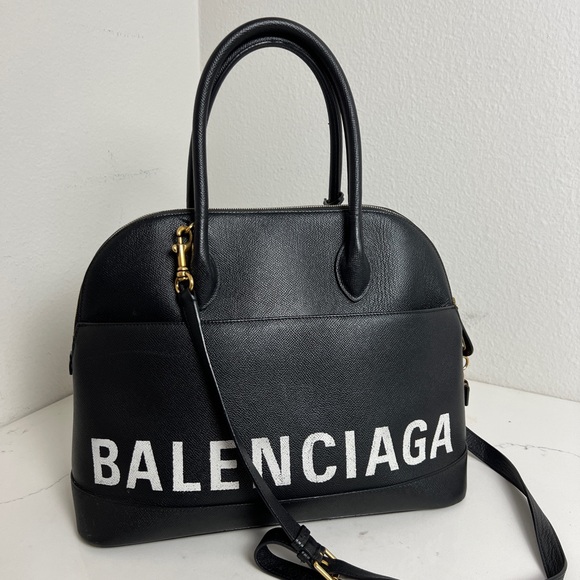 Balenciaga Handbags - Pristine Balenciaga Ville Medium Top Handle Bag Black Small Grain Calfskin